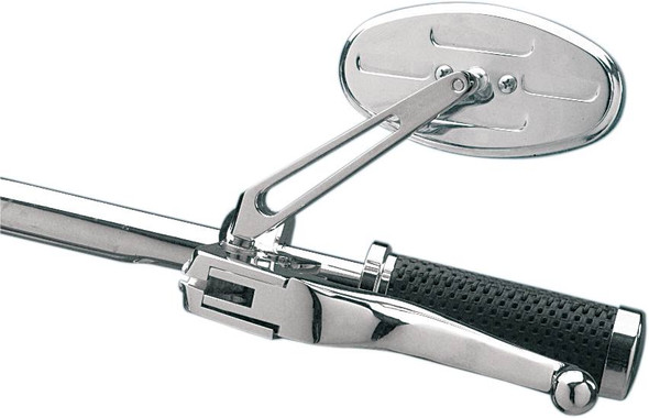 Drag Specialties - DS302166 - Mirror - Stealth I - Side View - Oval - Chrome