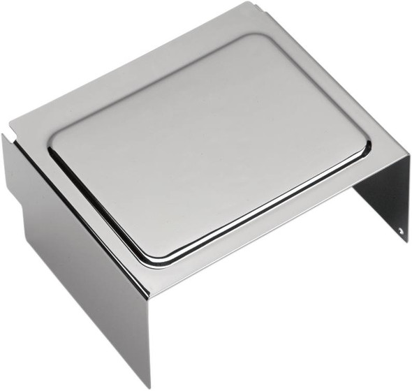 Drag Specialties - DS324126 - Battery Cover - Raised - Chrome