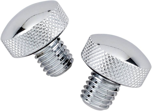 Drag Specialties - DS490046 - Knurled Seat Bolt - Chrome - FLST '84-'07