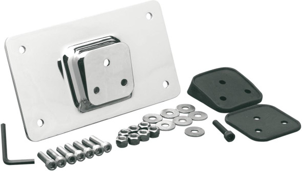 Drag Specialties - DS720814 - Fender License Plate Mount - Chrome