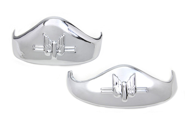 V-Twin - 50-0504 - Chrome Fender Tip Set