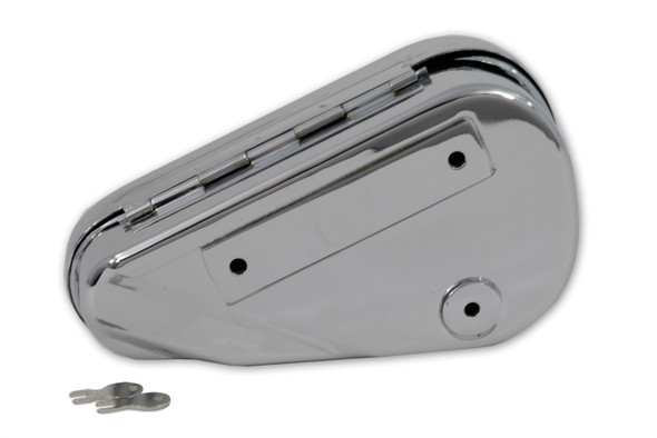 V-Twin - 50-1544 - Oval Right Side Chrome Tool Box