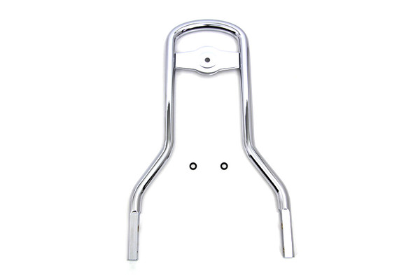 V-Twin - 50-0645 - 14-1/2 inch Mini Medallion Style Sissy Bar Upright Chrome