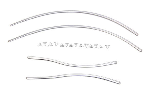 V-Twin - 50-0913 - Rear Fender Trim Kit - Fits 1939-1948 Harley-Davidson W, UL, 1939-1940 EL, 1941-1948 FL
