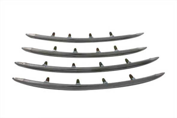 V-Twin - 50-1045 - Rear Fender Top Stainless Steel Trim Set