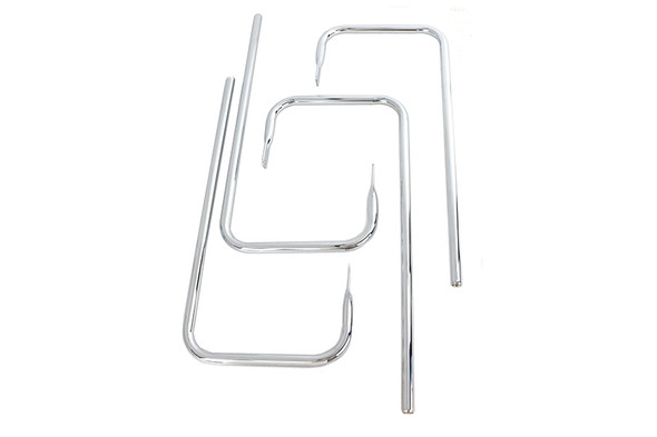 V-Twin - 50-1113 - Chrome Saddlebag Rail Set