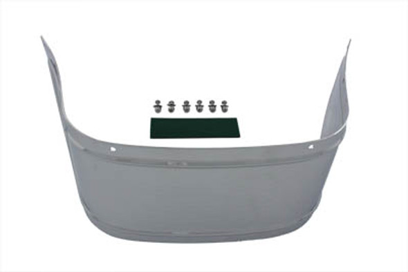 V-Twin - 50-1133 - Smooth Chrome Lower Fender Trim Skirt