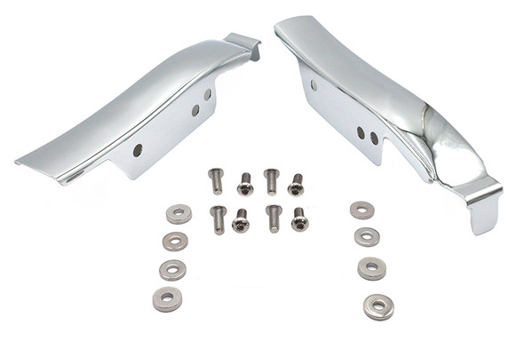 V-Twin - 50-1135 - Saddlebag Rear Filler Strip Set Chrome