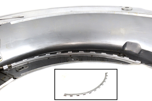 V-Twin - 50-1250 - Wire loom Fender Strip Raw - Fits 1949-1978 Harley-Davidson FL