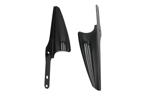 V-Twin - 50-1258 - Black Fork Mount Wind Deflector Set