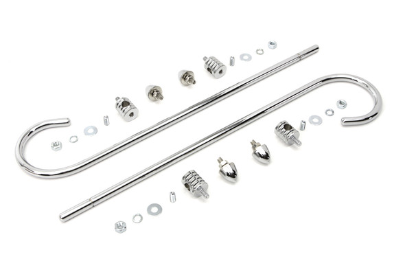V-Twin - 50-1084 - Chrome Front Fender Rail Trim Kit