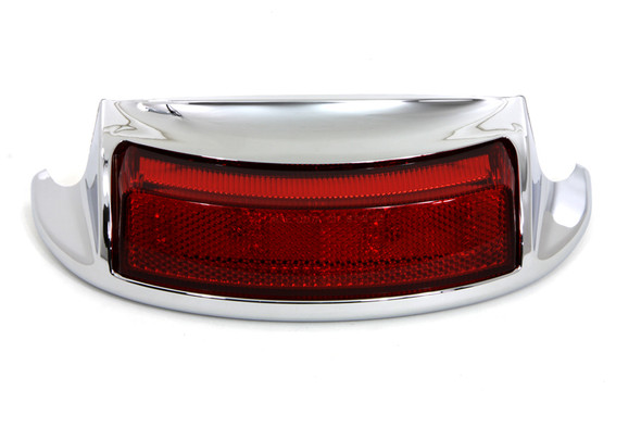 V-Twin - 50-1540 - Chrome LED Rear Fender Tip with Red Lens