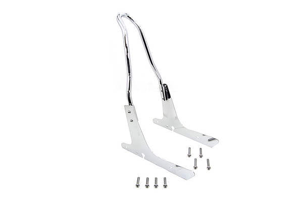 V-Twin - 50-1542 - 16 inch Sissy Bar Kit Chrome - Fits 2004-2022 Harley-Davidson XL