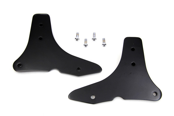 V-Twin - 50-1561 - Sissy Bar Side Plate Set Black