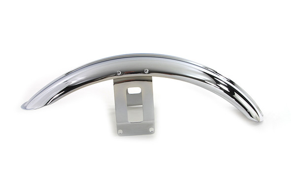 V-Twin - 50-1584 - Chrome Front Fender with Chrome Bracket