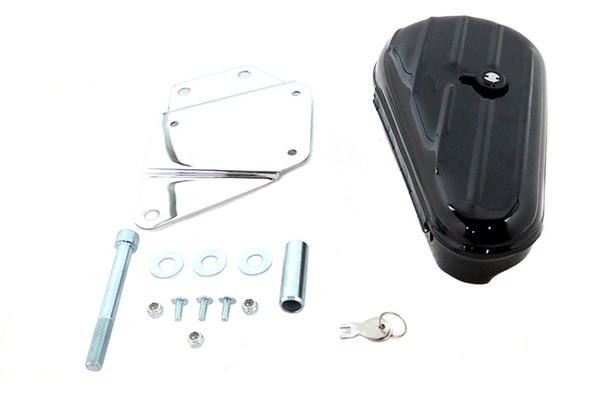 V-Twin - 50-1654 - Black Right Side Tool Box and Mount Kit