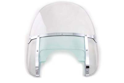 V-Twin - 51-0279 - Replica Clear Beaded Windshield - Fits 1960-1984 Harley-Davidson FLH