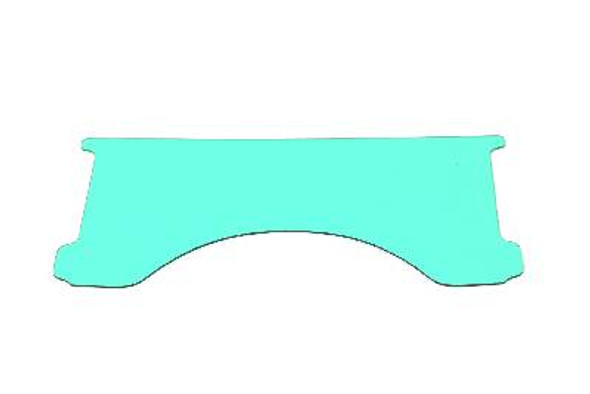 V-Twin - 51-0308 - Replacement Round Windshield Window Blue