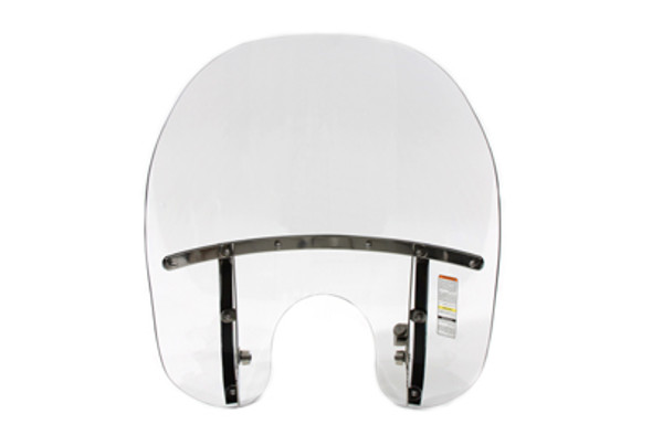 V-Twin - 51-0352 - Switchblade Detachable Clear 2-Up Windshield