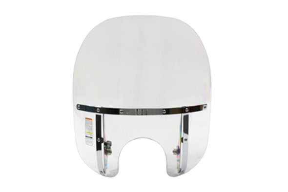 V-Twin - 51-0352 - Switchblade Detachable Clear 2-Up Windshield