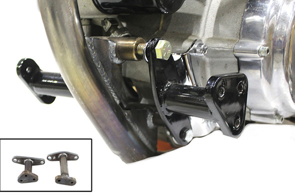 V-Twin - 51-0485 - XL Control Mount Set Black - Fits 1982-2003 Harley-Davidson XL