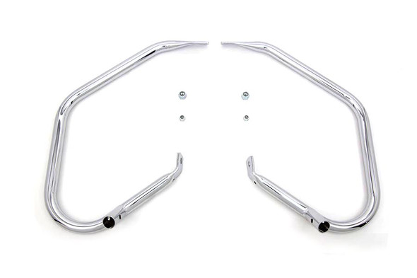 V-Twin - 51-0850 - Chrome Profile Rear Frame Bar Set - Fits 1997-2008 Harley-Davidson FLHT, FLHR, FLHX, FLTR