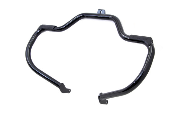 V-Twin - 51-0870 - Black Front Engine Bar with Footpeg Pads - Fits 2000-2017 Harley-Davidson FLST