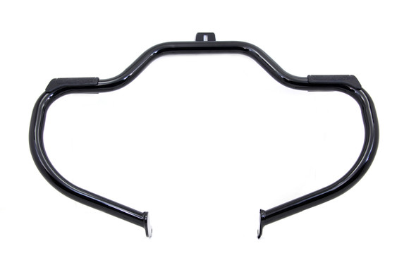 V-Twin - 51-0870 - Black Front Engine Bar with Footpeg Pads - Fits 2000-2017 Harley-Davidson FLST