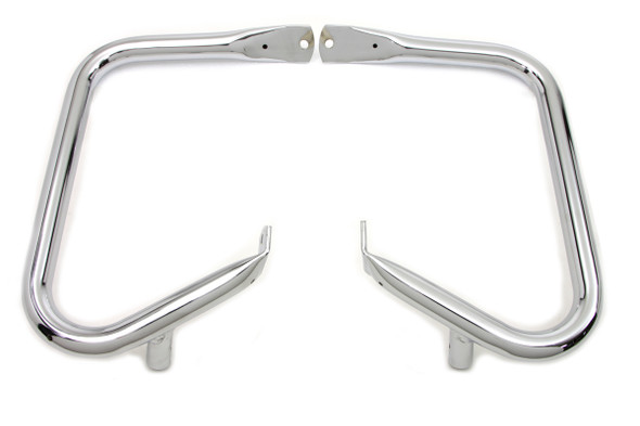 V-Twin - 51-0937 - Chrome Rear Buffalo Engine Bar Set - Fits 1997-2013 Harley-Davidson FLHT, 1997-2008 FLHX, 1997-2003 FLTR, 1997-2013 FLHR
