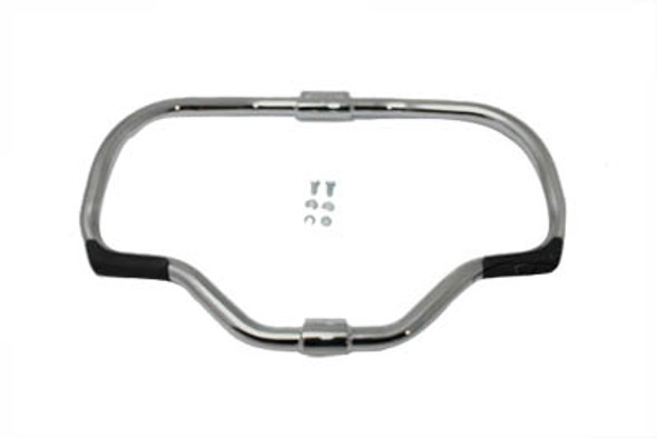 V-Twin - 51-0985 - Chrome Front Engine Bar with Footpeg Pads