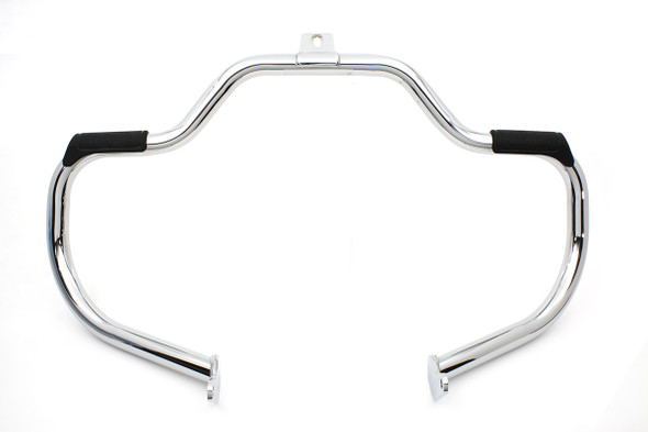 V-Twin - 51-0990 - Chrome Front Engine Bar with Footpeg Pads