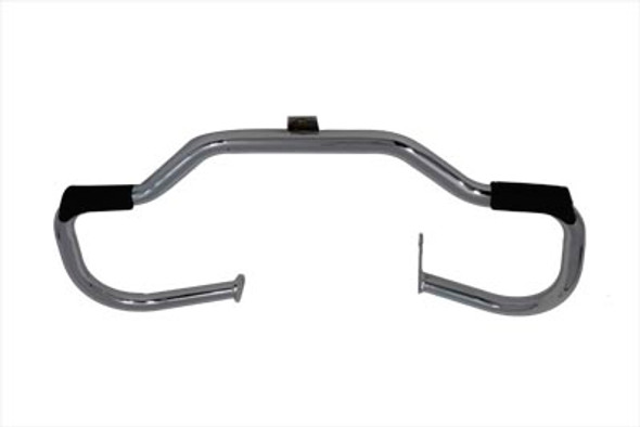 V-Twin - 51-0995 - Chrome Front Engine Bar with Footpeg Pads
