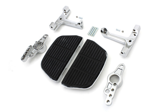 V-Twin - 51-0998 - Passenger Footboard Set with Swingarm Mount Kit - Fits 2007-2008 Harley-Davidson FLT