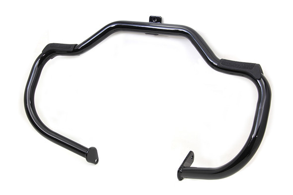 V-Twin - 51-0999 - Black Front Engine Bar with Footpeg Pads