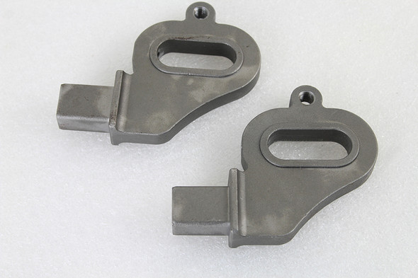 V-Twin - 51-1322 - Lowered Rear Axle Plate Set Raw