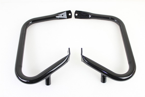 V-Twin - 51-1348 - Black Rear Buffalo Engine Bar Set - Fits 1997-2013 Harley-Davidson FLHT, 1997-2008 FLHX, 1997-2003 FLTR, 1997-2013 FLHR