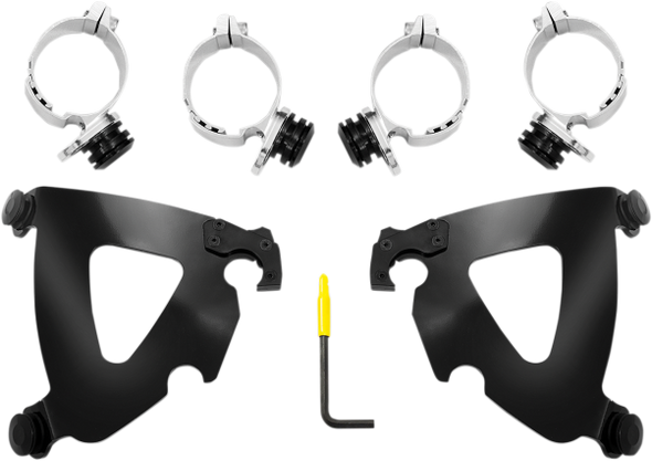 Memphis Shades Road Warrior Trigger-Lock Mount Kit - fits '06-'17 Dyna Models (Choose Finish)