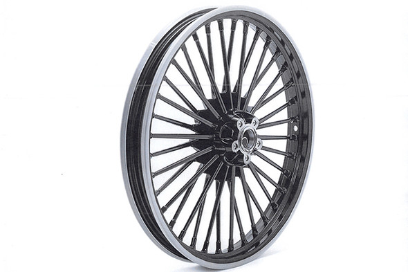 V-Twin - 52-0001 - 21 inch x 2.15 inch Duro 36 Fat Spoke Matte Black Wheel