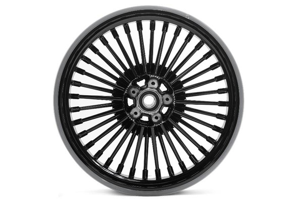 V-Twin - 52-0008 - Rear 16 inch x 3.5 inch Duro 36 Fat Spoke Matte Black Wheel - Fits 2005-2007 Harley-Davidson XL, FLT, 2006-2009 FXD, 2000-2008 FXST