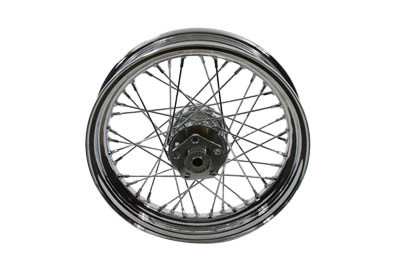 V-Twin - 52-0168 - 16 inch x 3.00 inch Rear Spoke Wheel - Fits 1984-1985 Harley-Davidson FXST, 1982-1984 FXE, 1982-1985 FXR, XL