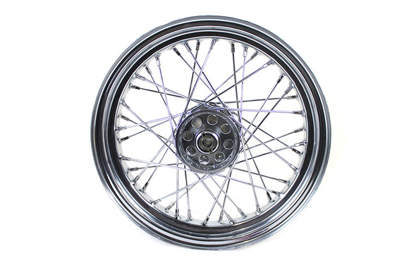 V-Twin - 52-0172 - 16 inch x 3.00 inch Rear Spoke Wheel - Fits 1957-1978 Harley-Davidson XL, 1954-1956 K