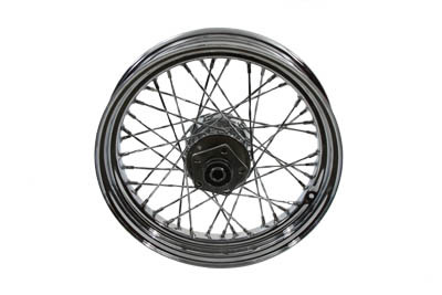 V-Twin - 52-0177 - 16 inch x 3.00 inch Rear Spoke Wheel - Fits 1982-1984 Harley-Davidson FXE, 1982-1985 FXR, XL