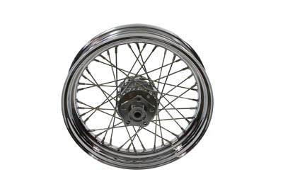 V-Twin - 52-0179 - 16 inch x 3.00 inch Front or Rear Spoke Wheel - Fits 1973-1984 Harley-Davidson FX (Rear only), 1973-1984 FL