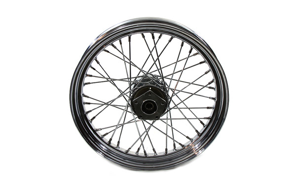 V-Twin - 52-0199 - 18 inch x 2.50 inch Front Spoke Wheel - Fits 1986-1999 Harley-Davidson FXSTS