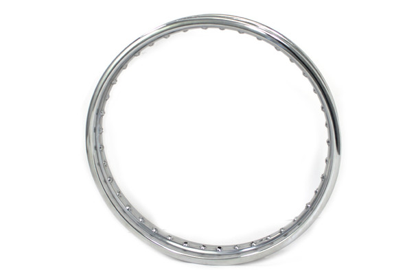 V-Twin - 52-0202 - 19 inch X 1.85 inch Rolled Edge Rim Chrome