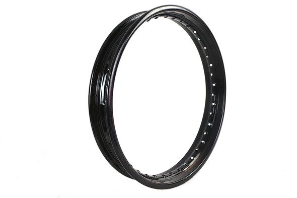 V-Twin - 52-0232 - 18 inch x 2.15 inch Black Rim