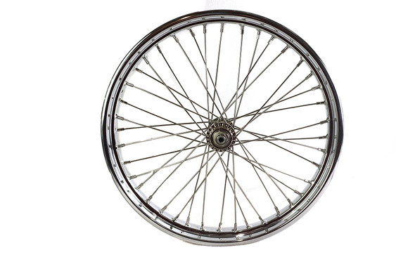 V-Twin - 52-0311 - 21 inch WR Front Spool Wheel Chrome
