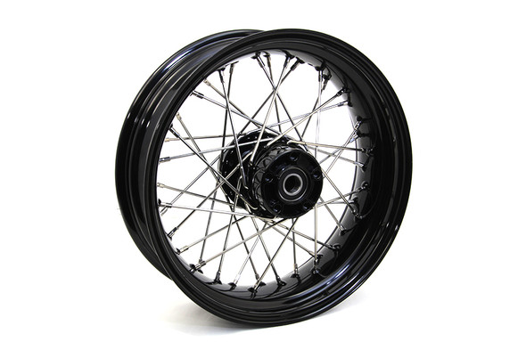 V-Twin - 52-0373 - 16 inch x 5 inch XL Rear Wheel Black