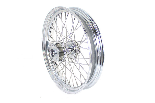 V-Twin - 52-0387 - XR 19 inch x 3.00 inch Front or Rear Flat Track Wheel - Fits 1973-1984 Harley-Davidson FL (Front), 1986-1999 XL (Rear)