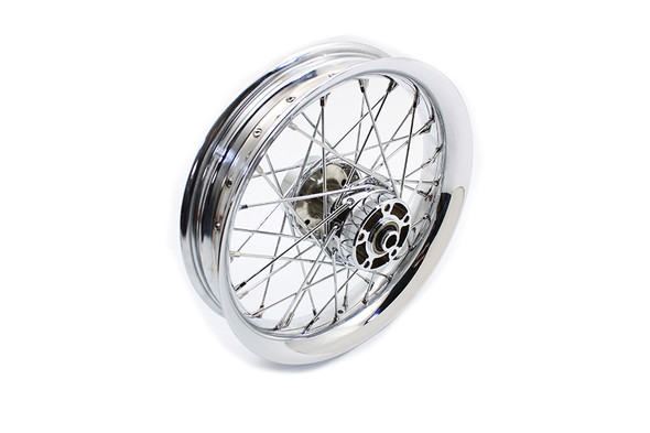 V-Twin - 52-0589 - 16 inch X 3.00 inch Rear Spoke Wheel - Fits 1991-1999 Harley-Davidson FXD, 1986-1999 XL, 1986-1994 FXR, 1986-1999 FXST
